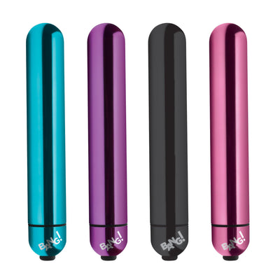 XL Vibrating Metallic Bullet - Blue - The Dildo Hub