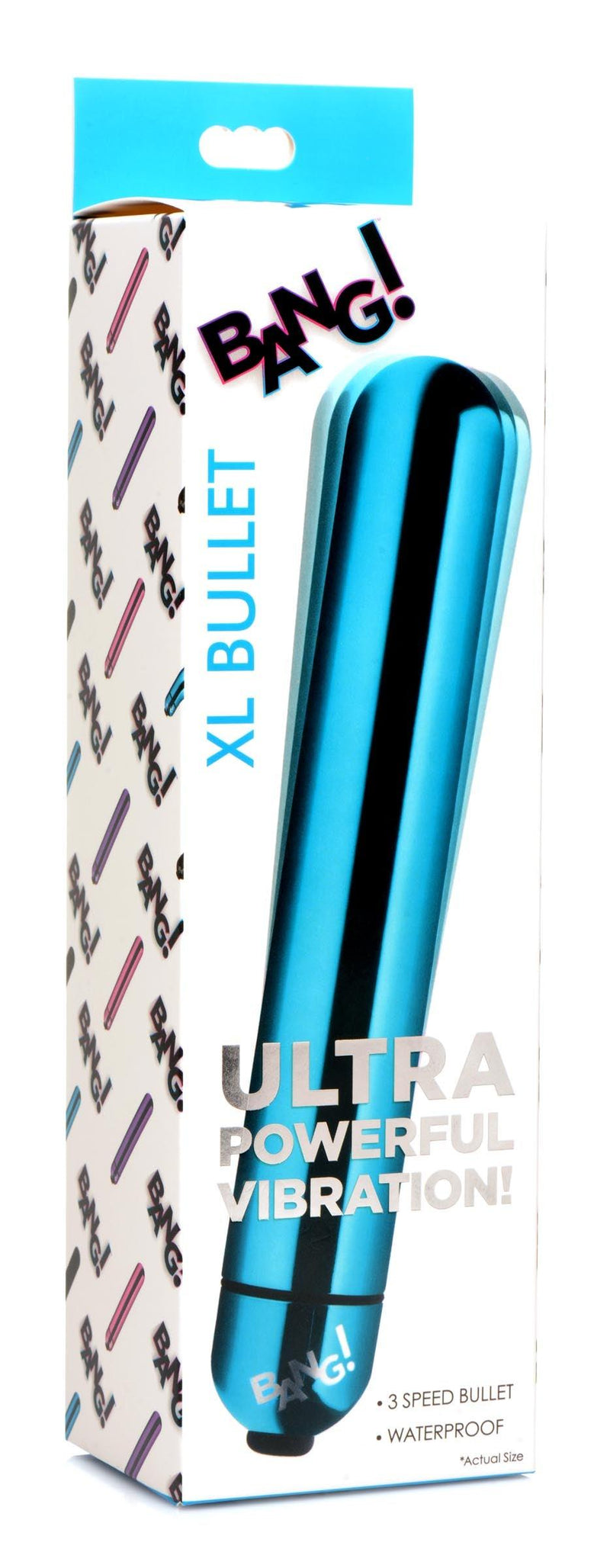 XL Vibrating Metallic Bullet - Blue - The Dildo Hub