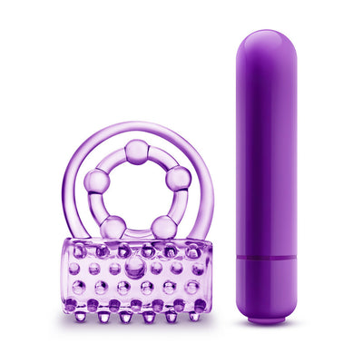 Performance Vibrating Cock Ring 101 Starter Series - Purple | Blush  from The Dildo Hub