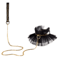 ZALO & UPKO Doll Designer Collection Leather Thorn Collar & Chain Leash