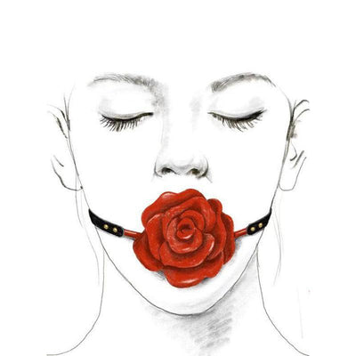 ZALO & UPKO Doll Designer Collection Rose Ball Gag - The Dildo Hub