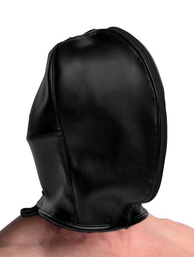 Zip Front Bondage Hood - The Dildo Hub